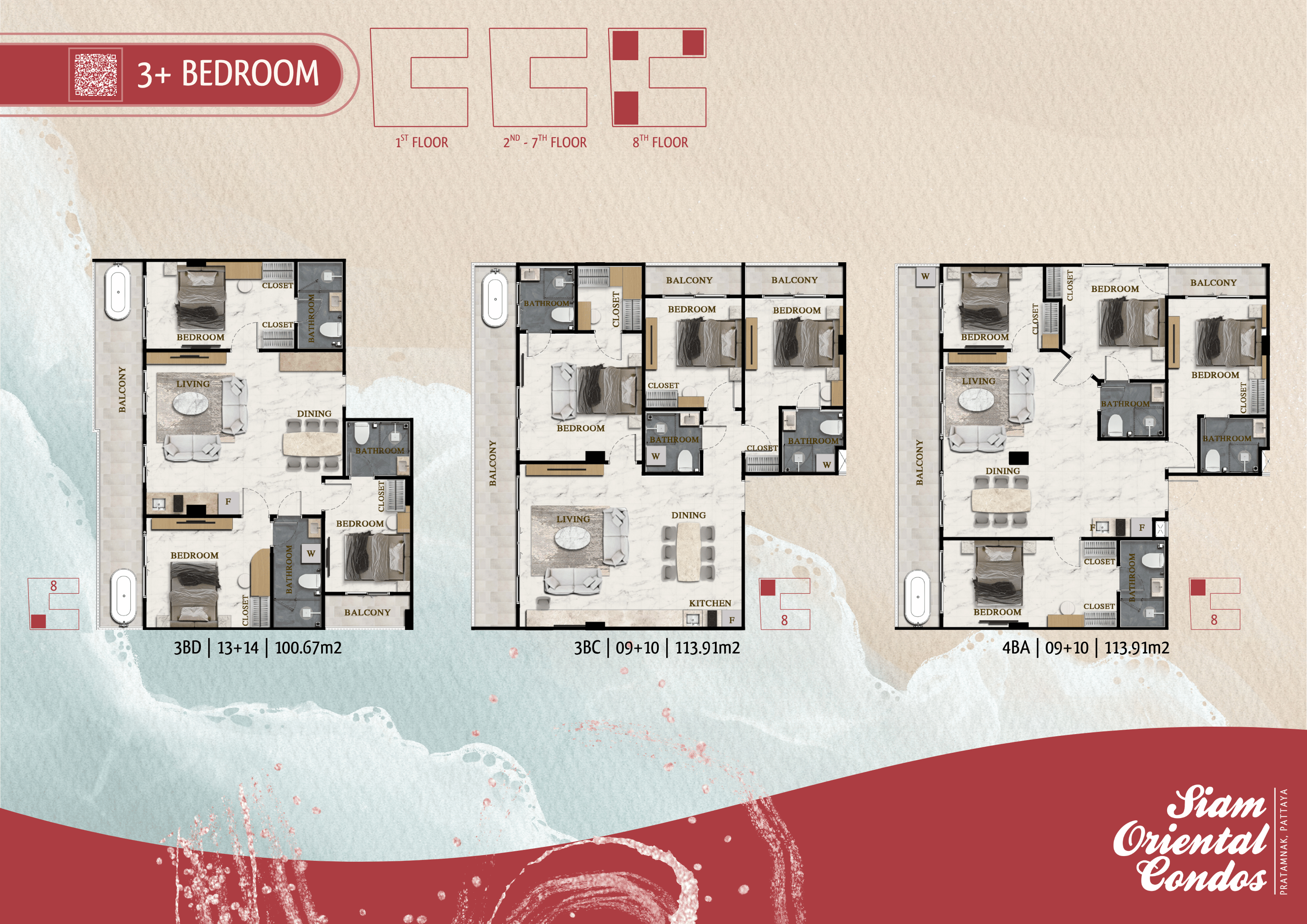 Map around Siam Oriental Beach